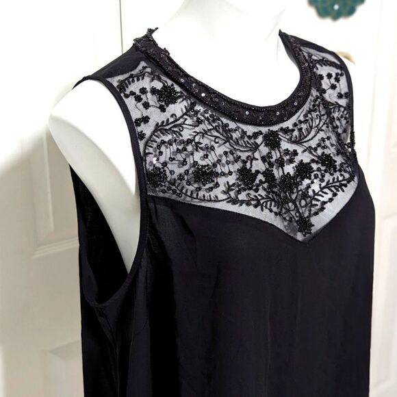 NWT Torrid Mock Neck Beaded Front Women's Tunic Tank - Picture 10 of 16